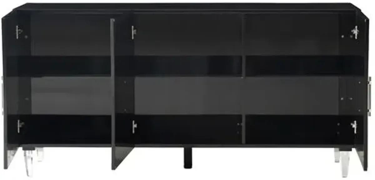 Frankie Lacquer Buffet/Sideboard - Black