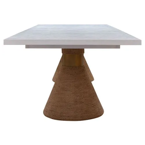 Henrik Rope Rectangular Dining Table - Natural - Handcrafted