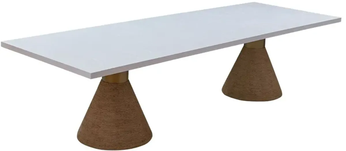 Henrik Rope Rectangular Dining Table - Natural - Handcrafted