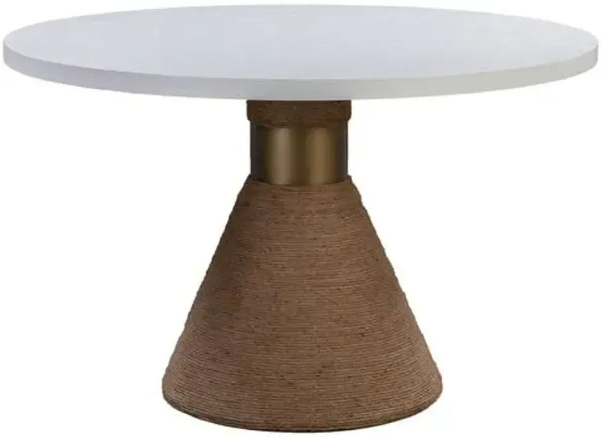 Henrik Rope 48" Round Dining Table - Natural - Handcrafted
