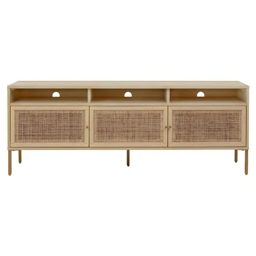 Islay Cane Media Console - Beige