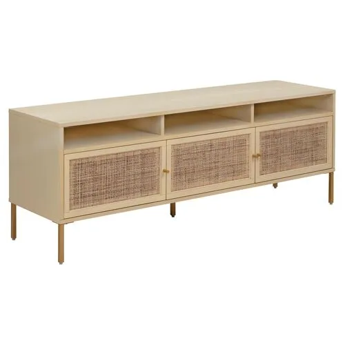 Islay Cane Media Console - Beige