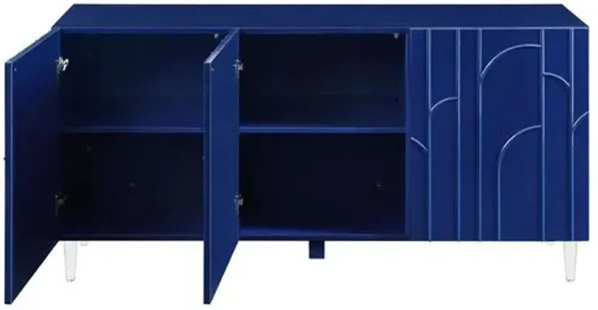 Sonia Deco Lacquer Sideboard/Buffet - Blue