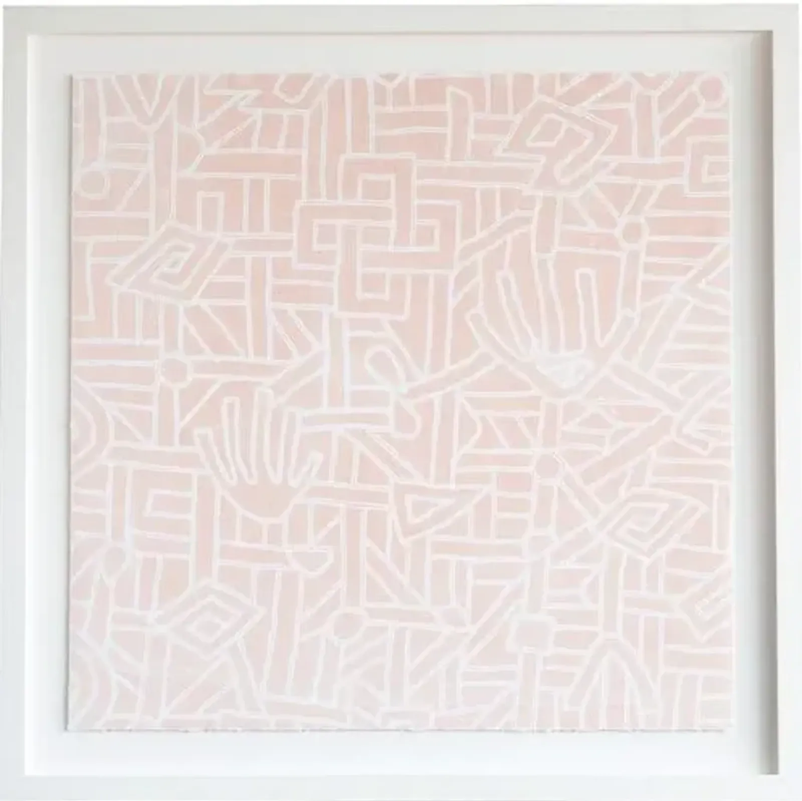 Kuba Pattern - Dawn Wolfe Design - Pink