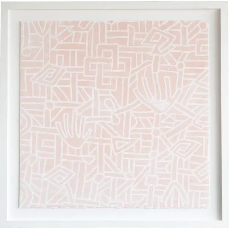 Kuba Pattern - Dawn Wolfe Design - Pink