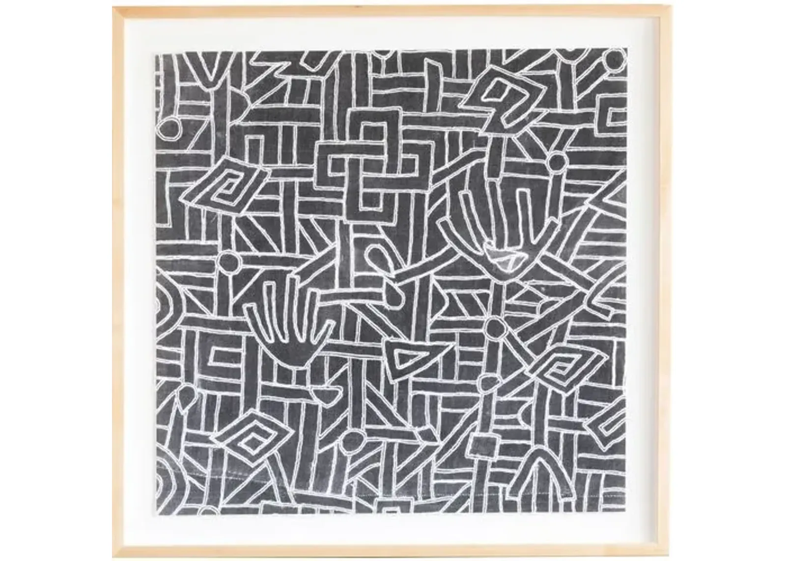 Kuba Pattern - Dawn Wolfe Design - Black