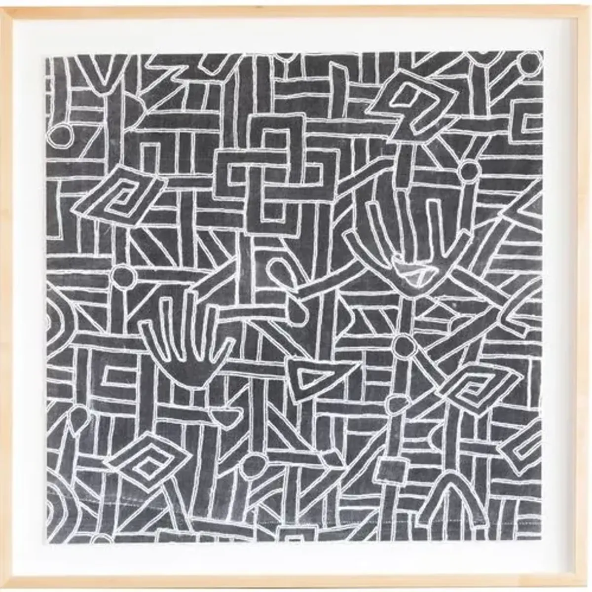 Kuba Pattern - Dawn Wolfe Design - Black