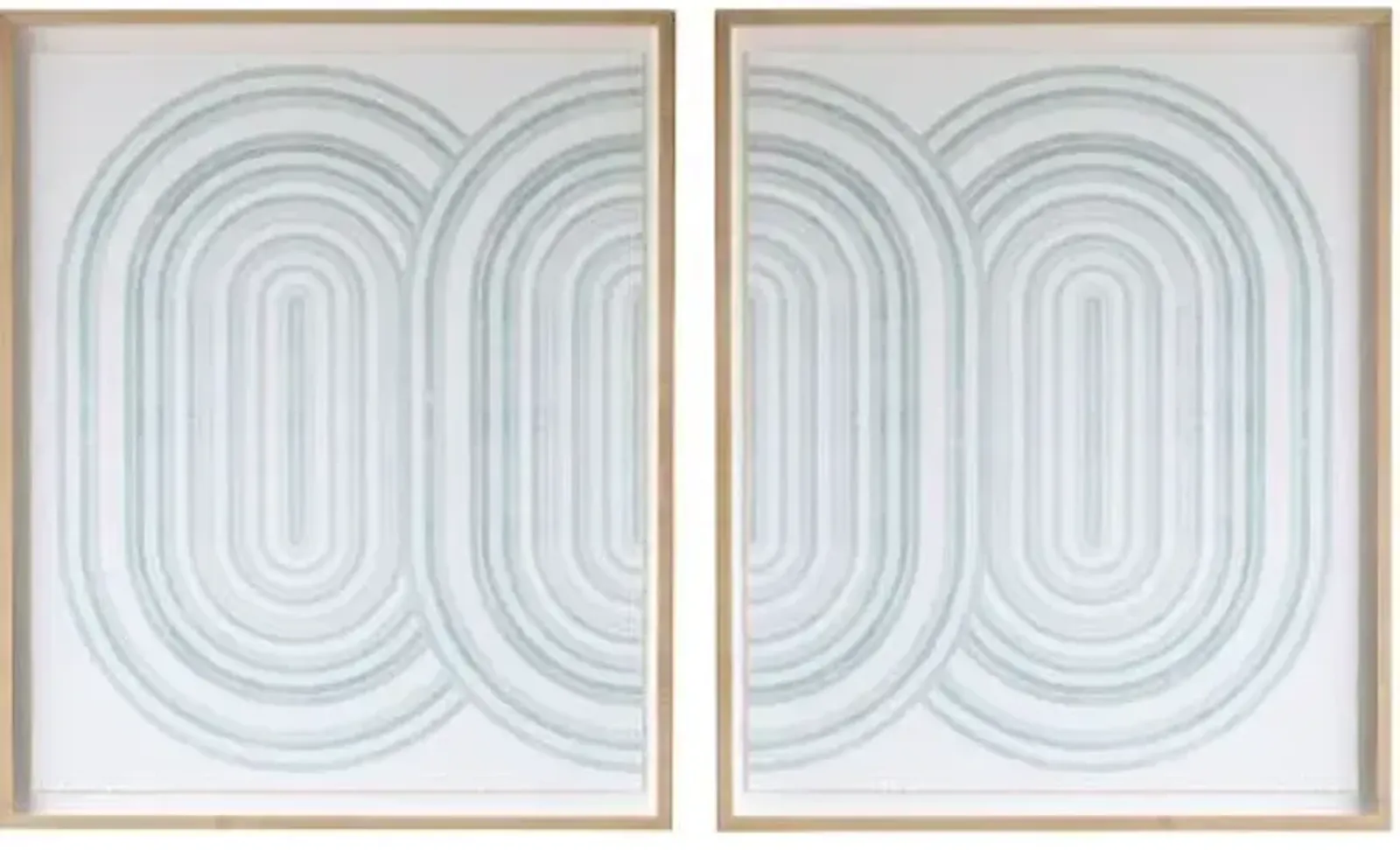 Deco Diptych - Dawn Wolfe Design - Green