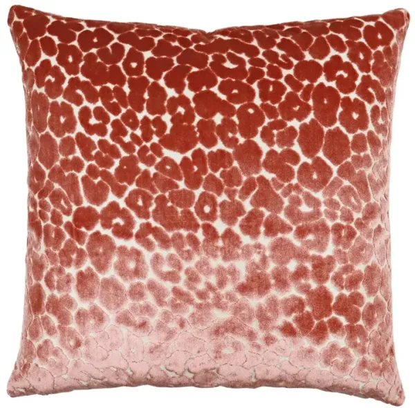 Madison 22x22 Velvet Leopard Pillow