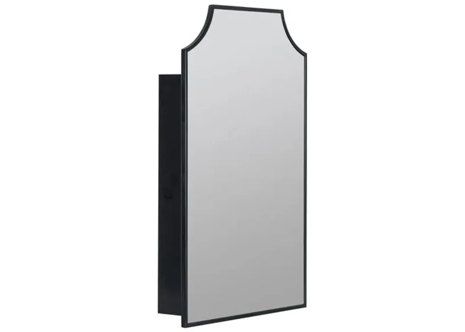 Simone Mirror Medicine Cabinet - Black