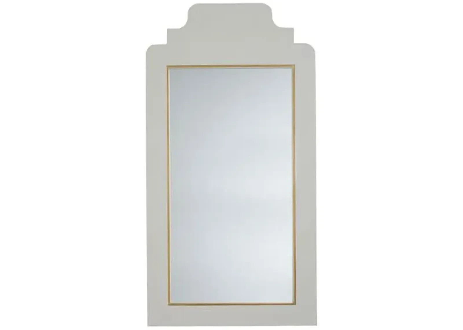 Nora Large Wall Mirror - Alabaster Shagreen - Gabby