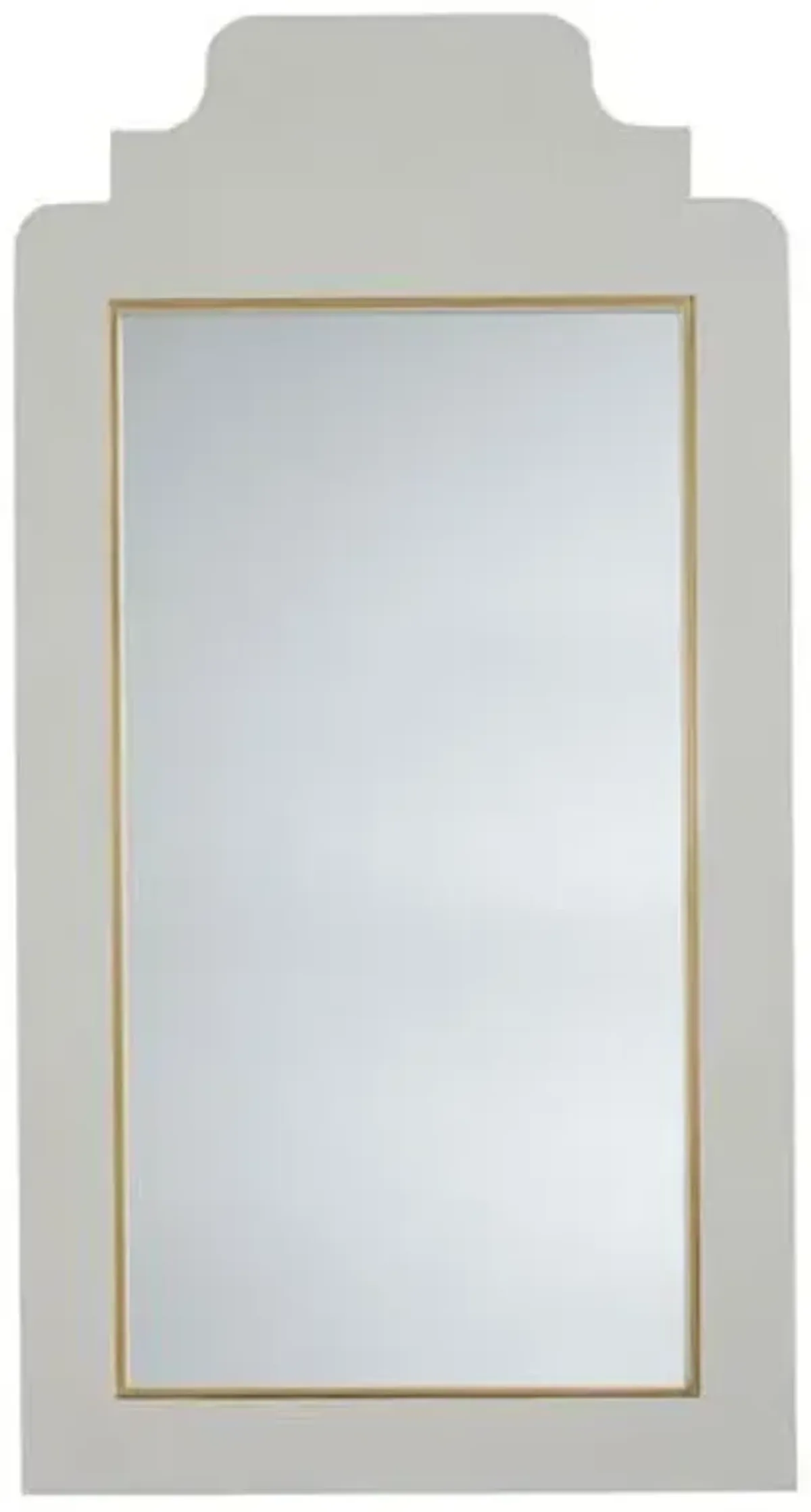 Nora Large Wall Mirror - Alabaster Shagreen - Gabby