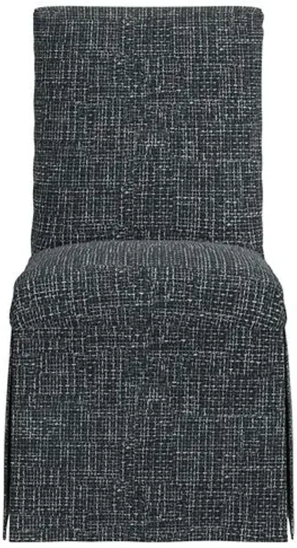 Owen Slipcover Dining Chair - Basketweave - Blue