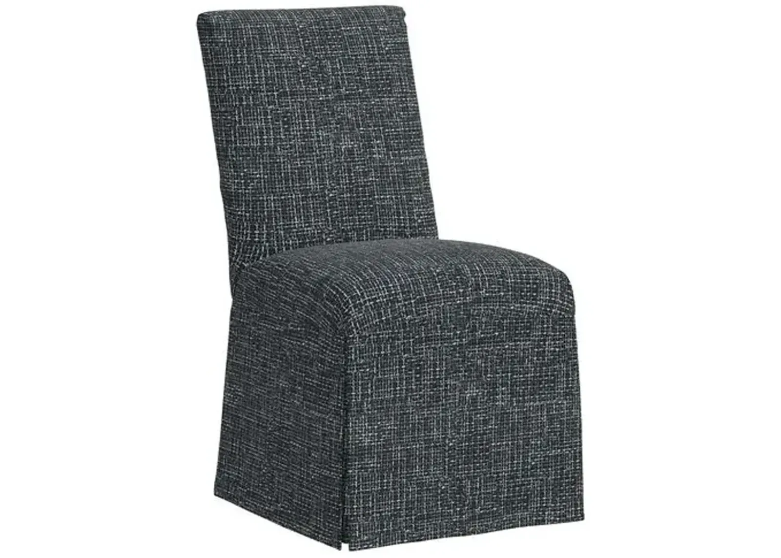 Owen Slipcover Dining Chair - Basketweave - Blue