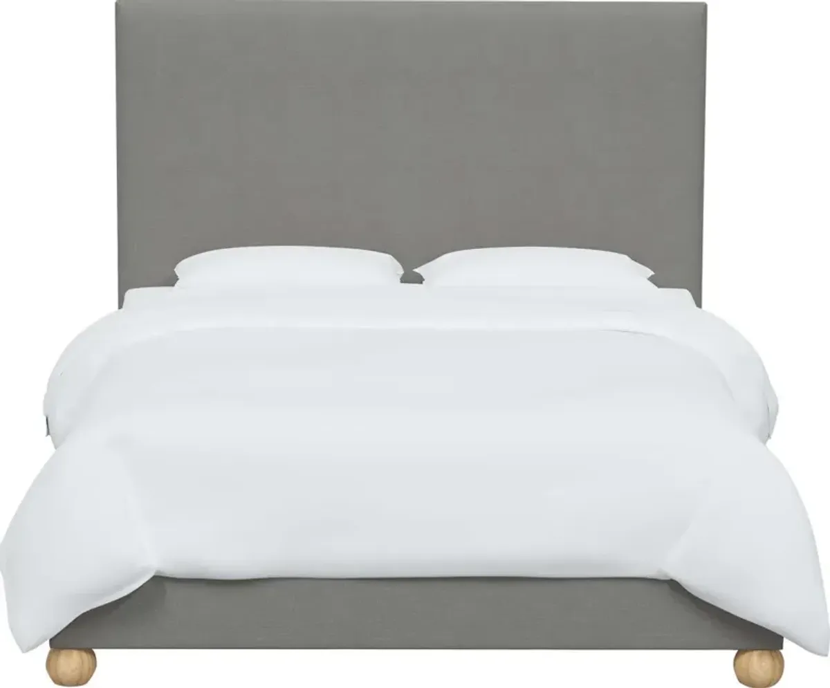 Luna Floor Length Bed, Linen