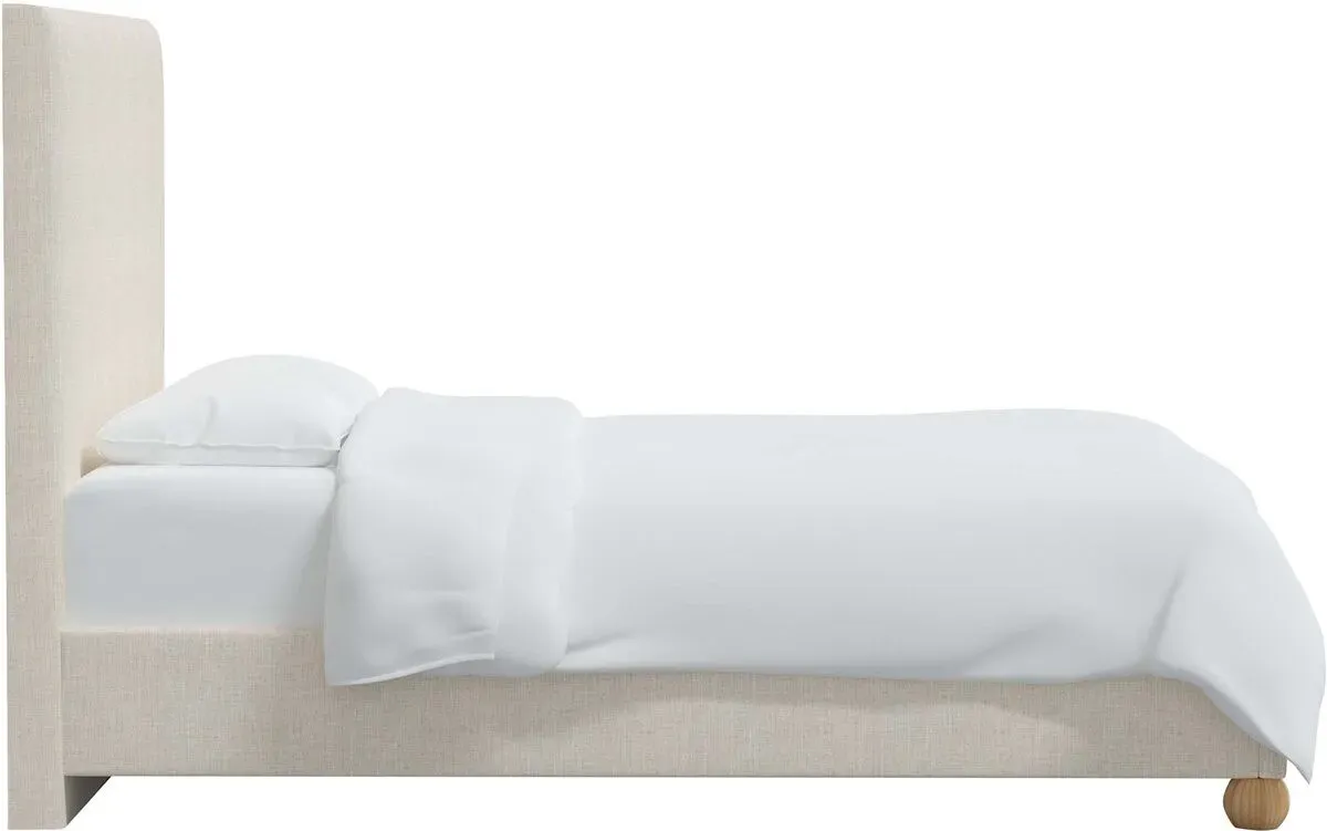 Luna Floor Length Bed, Linen