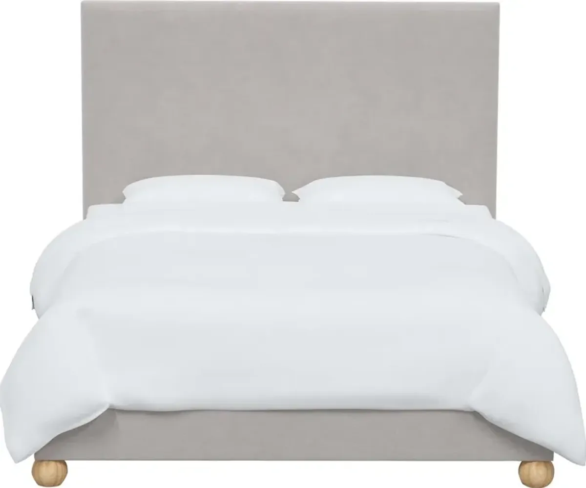 Luna Floor Length Bed, Velvet