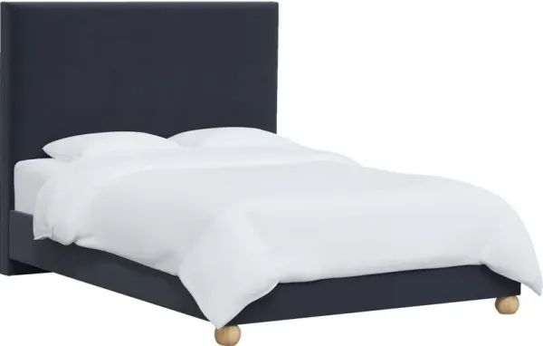 Luna Floor Length Bed, Velvet