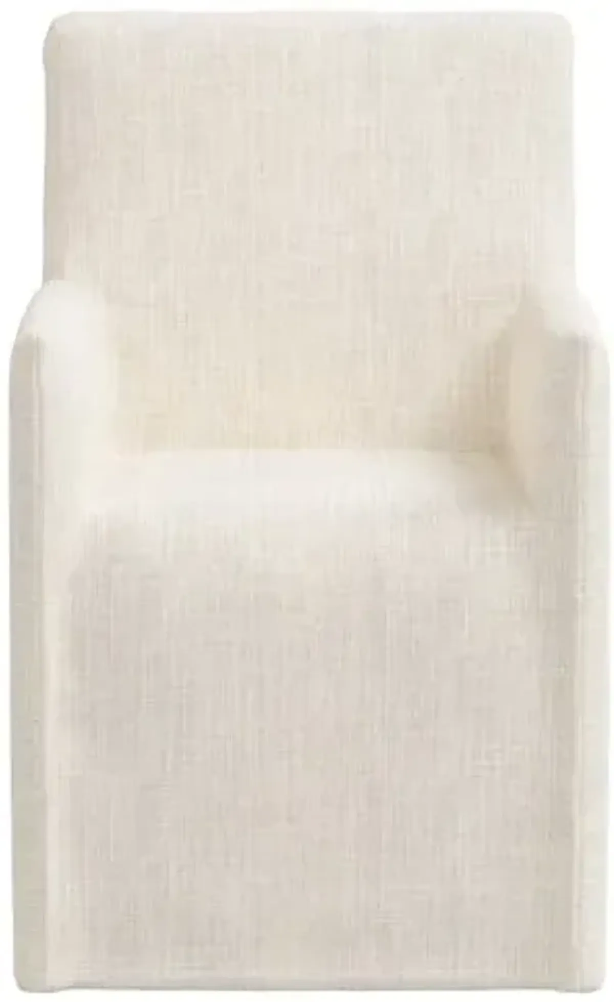 Edith Slipcover Dining Armchair - Linen - Beige