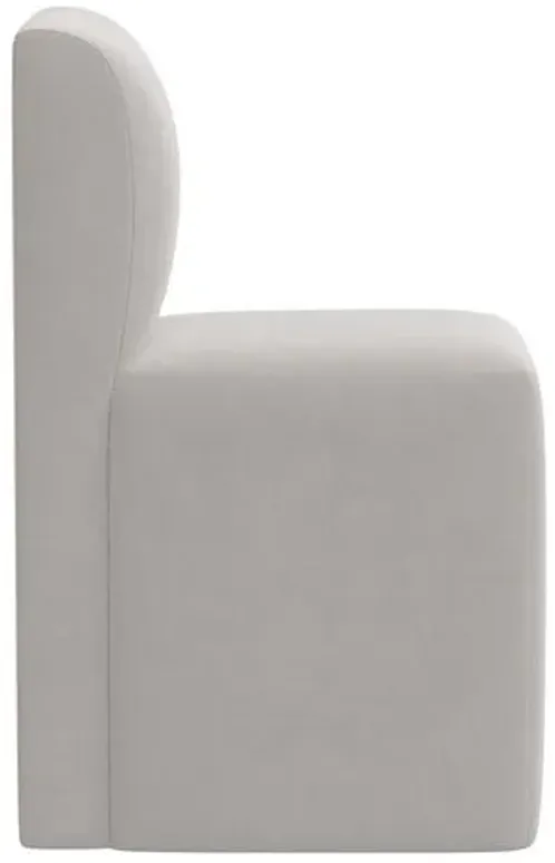 Graham Dining Chair - Velvet - Gray