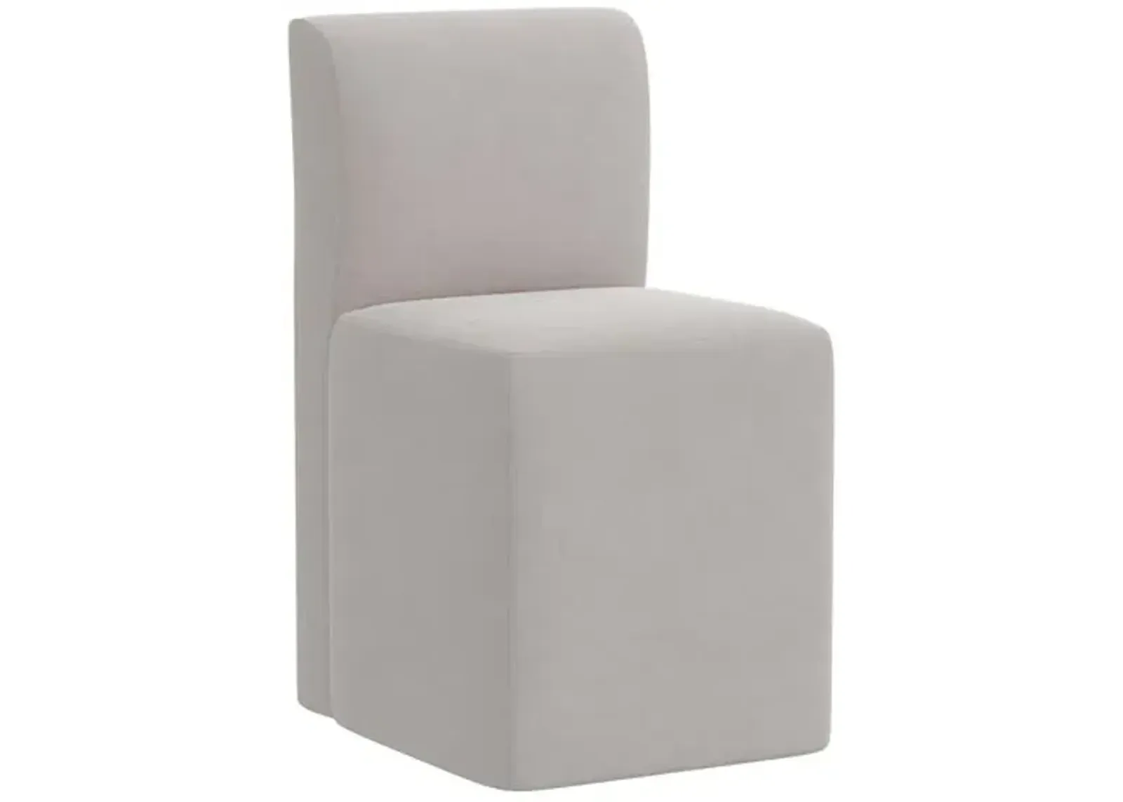 Graham Dining Chair - Velvet - Gray