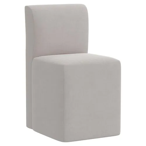 Graham Dining Chair - Velvet - Gray