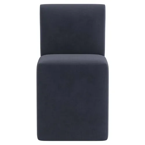 Graham Dining Chair - Velvet - Blue