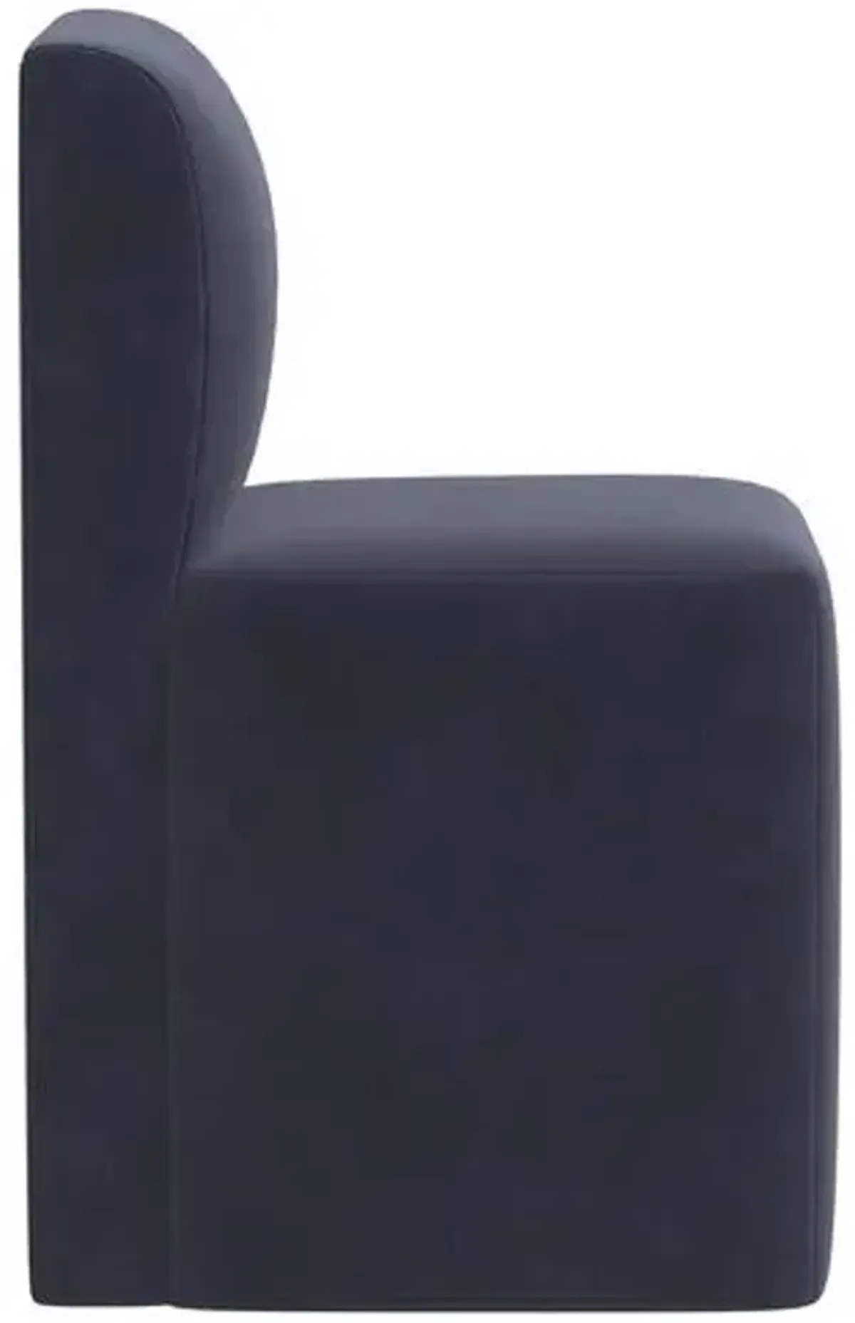 Graham Dining Chair - Velvet - Blue