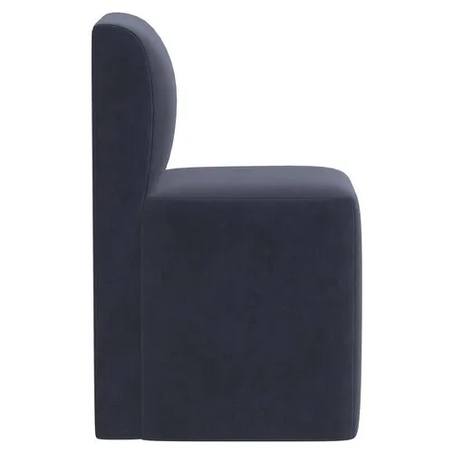 Graham Dining Chair - Velvet - Blue