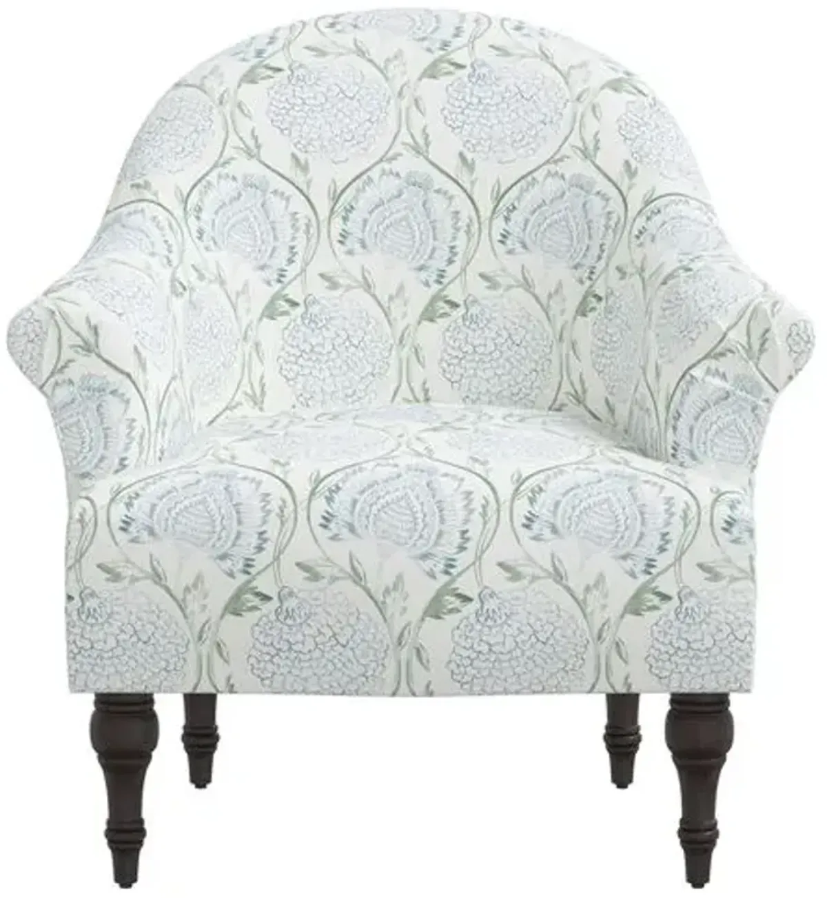 Charlotte Accent Chair - Ranjit Floral - Green, Comfortable, Durable, Cushioned