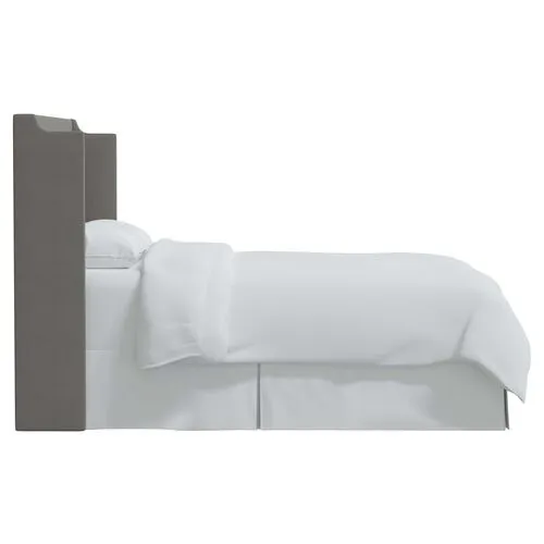 Josie Wingback Headboard - Linen - Gray