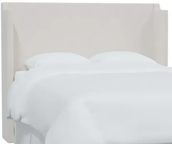 Josie Wingback Headboard - Velvet - White