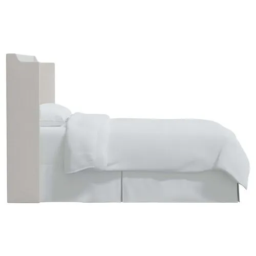 Josie Wingback Headboard - Velvet - White