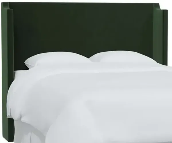 Josie Wingback Headboard - Velvet - Green