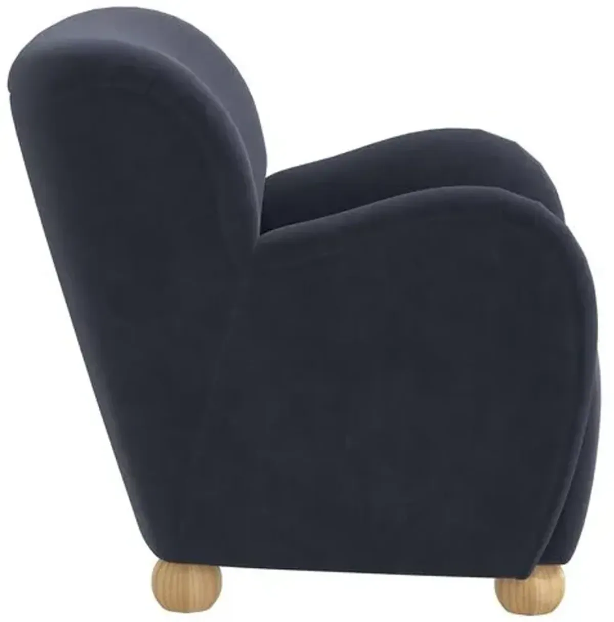 Luna Accent Chair - Velvet - Blue, Comfortable, Durable, Velvet Upholstery, Cushioned