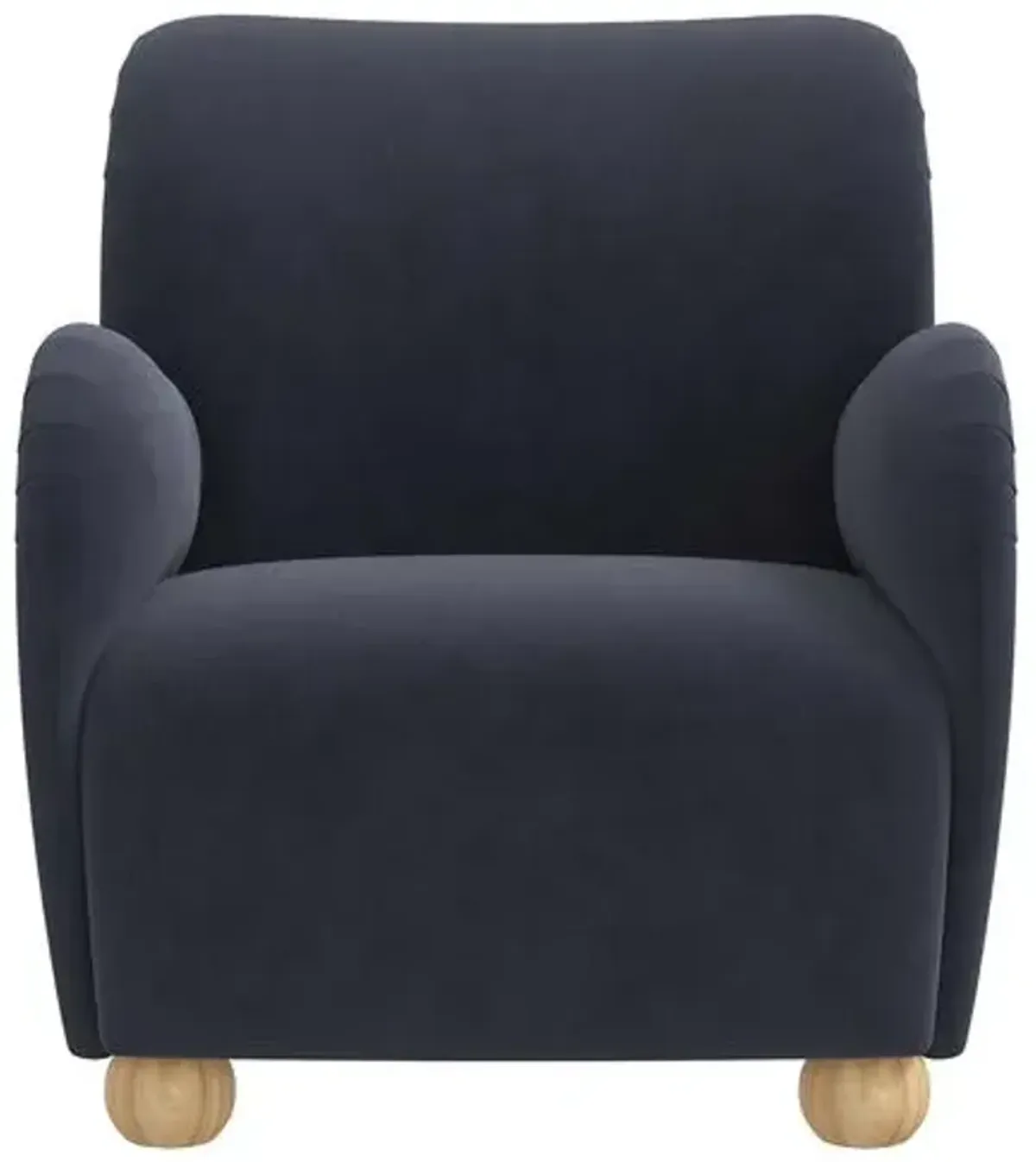 Luna Accent Chair - Velvet - Blue, Comfortable, Durable, Velvet Upholstery, Cushioned