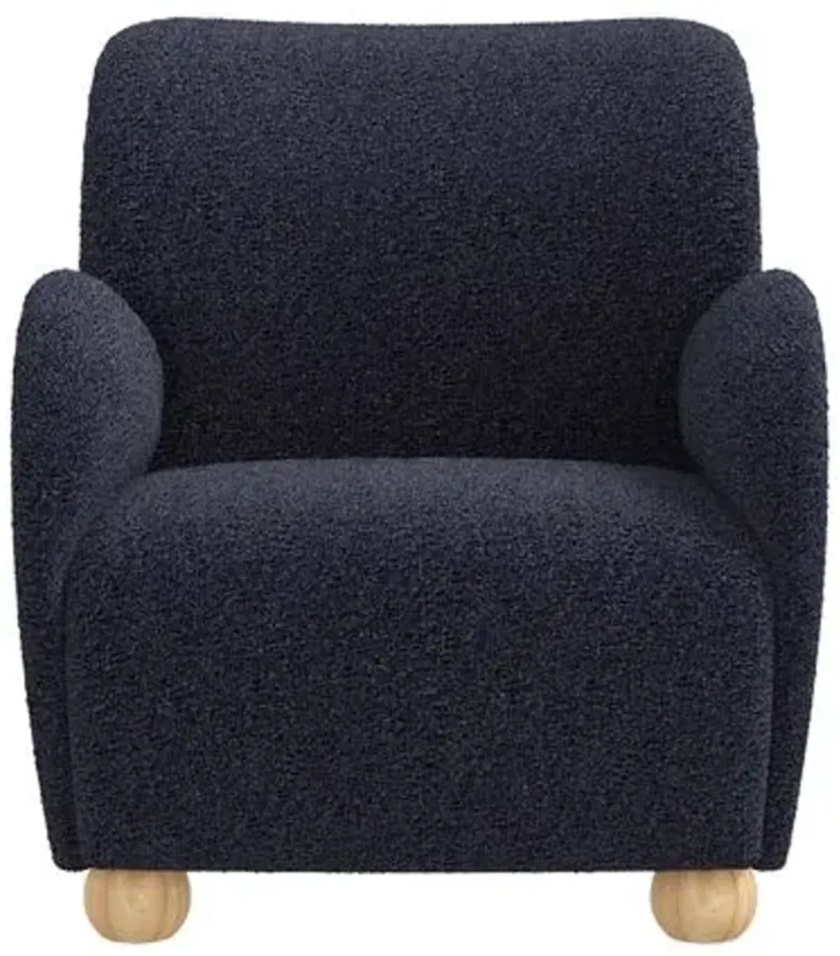 Luna Accent Chair - Bouclé - Blue, Comfortable, Durable, Cushioned