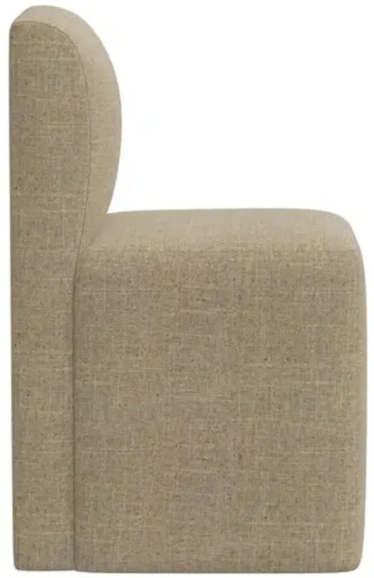 Graham Dining Chair - Linen - Brown