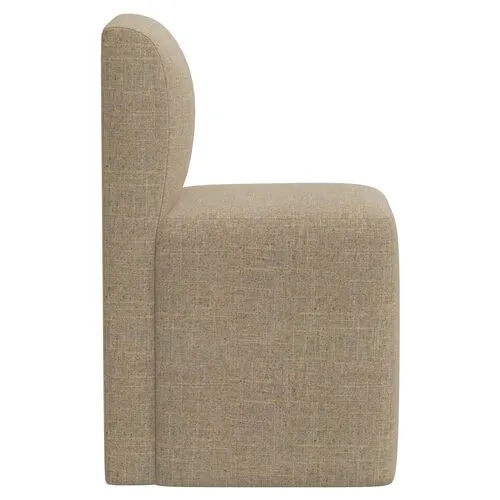 Graham Dining Chair - Linen - Brown