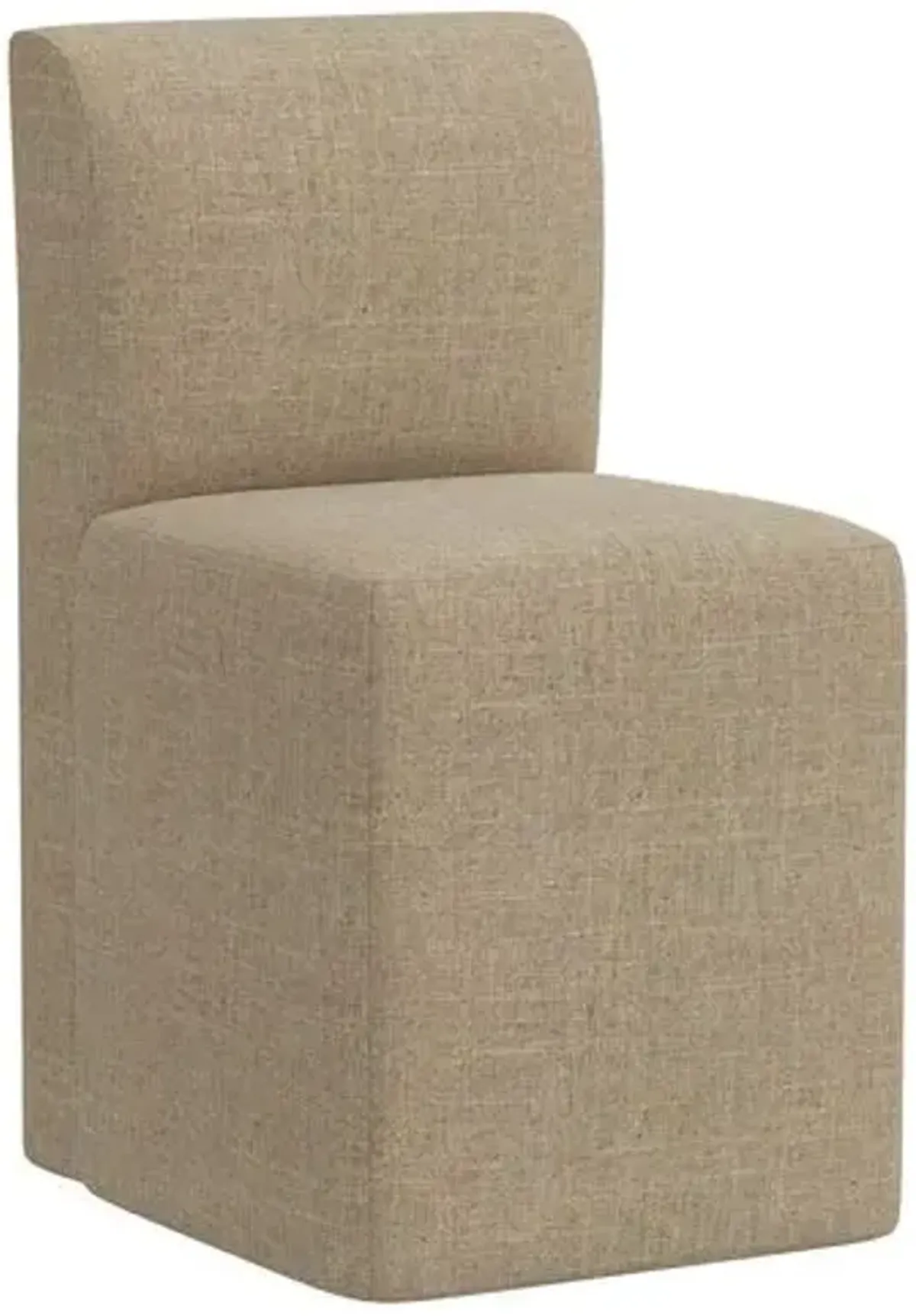 Graham Dining Chair - Linen - Brown