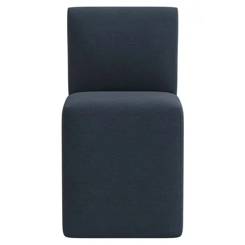 Graham Dining Chair - Linen - Blue