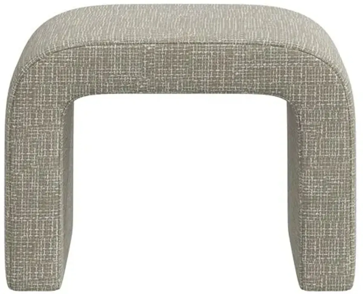 Celia Waterfall Ottoman - Basketweave - Beige