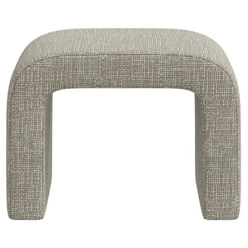 Celia Waterfall Ottoman - Basketweave - Beige