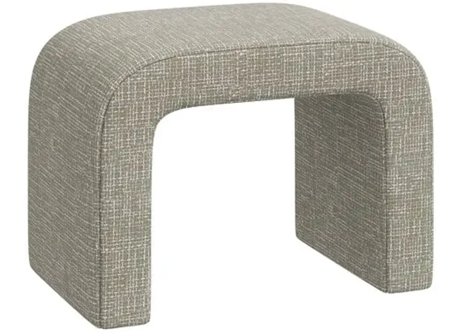 Celia Waterfall Ottoman - Basketweave - Beige