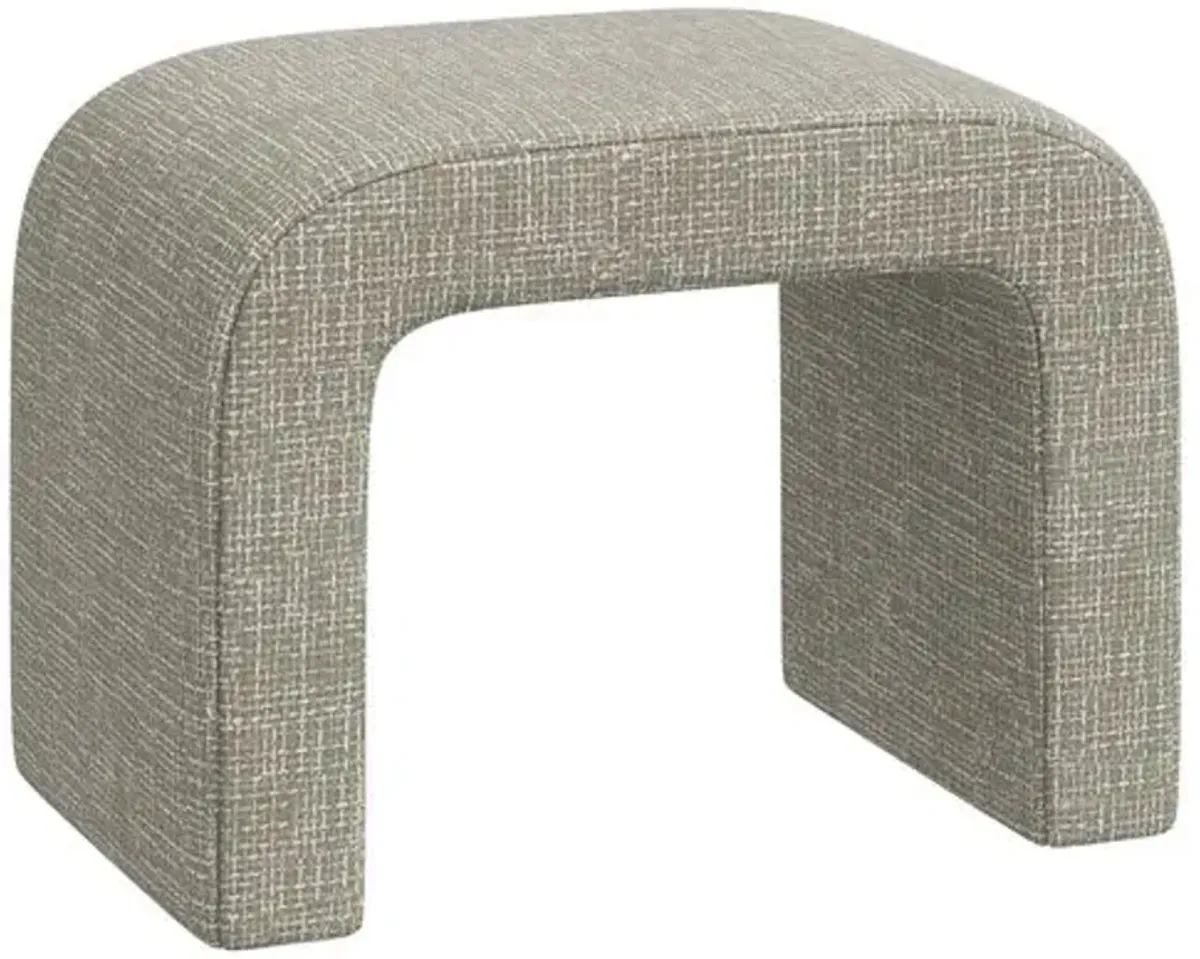 Celia Waterfall Ottoman - Basketweave - Beige