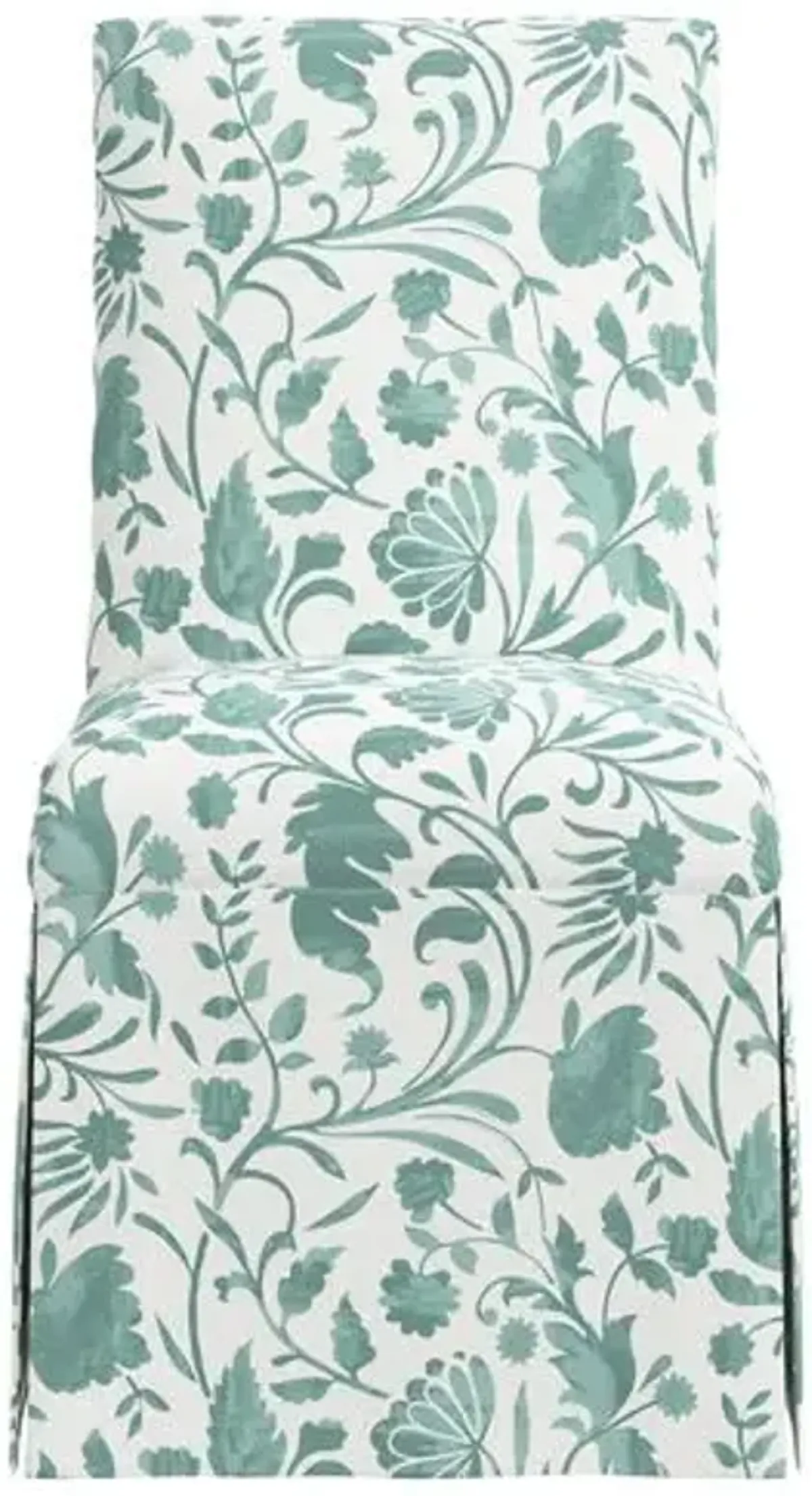 Owen Slipcover Dining Chair - Vine Floral - Green