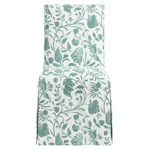 Owen Slipcover Dining Chair - Vine Floral - Green