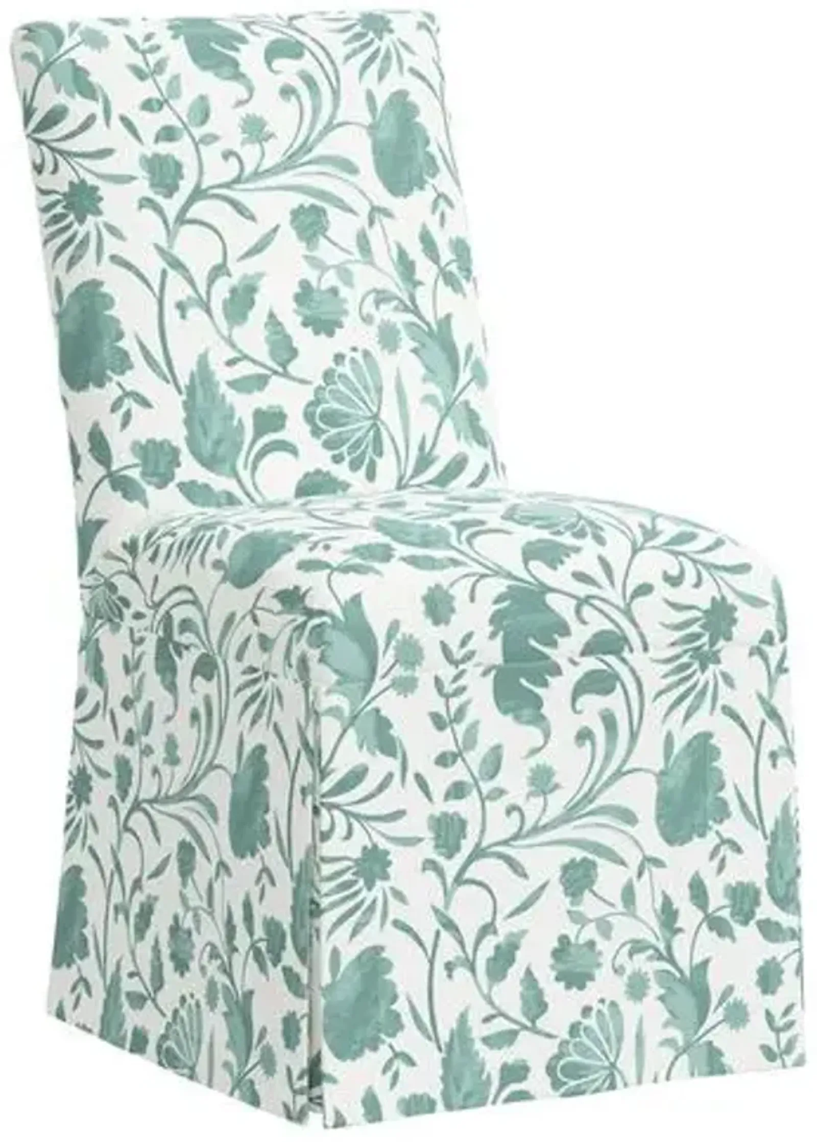 Owen Slipcover Dining Chair - Vine Floral - Green