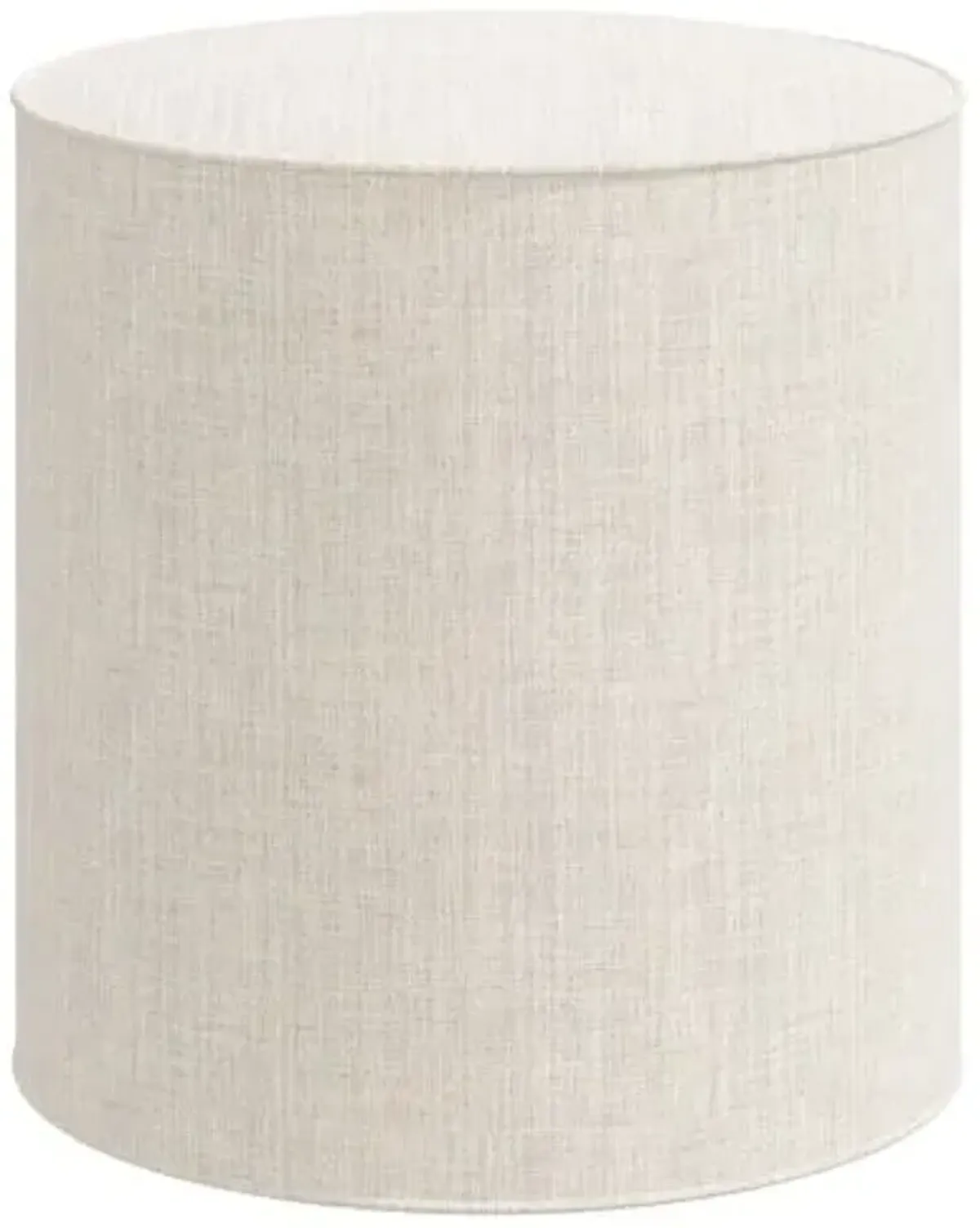 Harper Round Ottoman - Linen - Beige