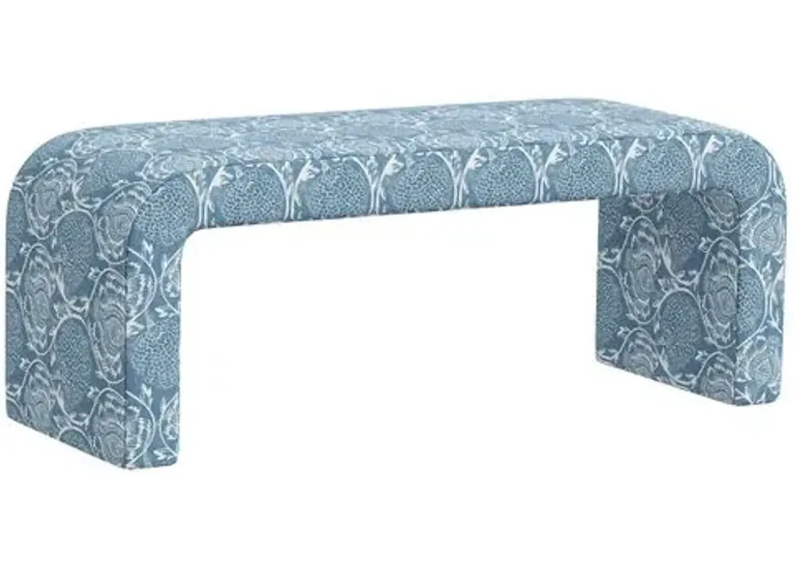 Celia Waterfall Bench - Ranjit Floral - Blue